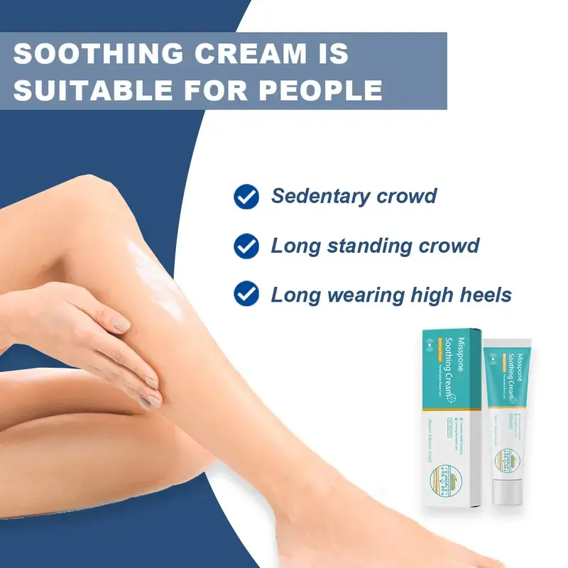 Misspone™ Herbal Leg & Hand Relief Cream for Vein Repair - Relieves Pain Swelling & Discomfort - Promotes Healthy Blood Flow - Reduces Fatigue - Supports Skin Repair - Daily Care